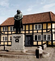 H.C. Ørsted statue i Rudkøbing